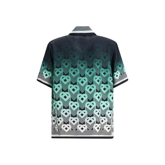 Casablanca Seidenhemd mit Farbverlauf und Monogramm