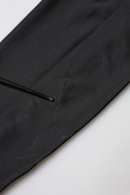 Dolce &amp; Gabbana Schwarzes ärmelloses, figurbetontes Jumpsuit-Kleid für Damen
