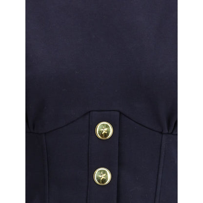 PINKO Baumwoll-Sweatshirt mit Korsett-Detail