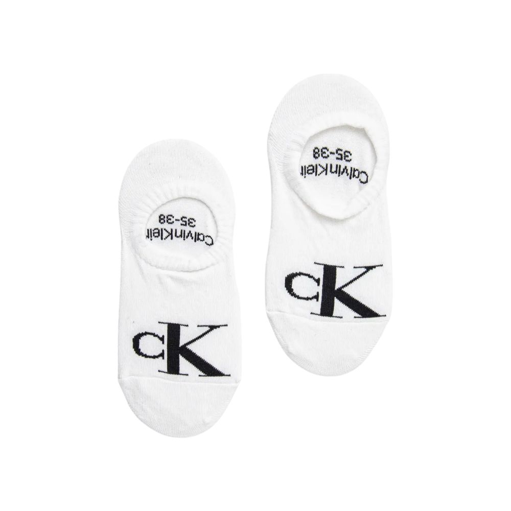 Calvin Klein Jeans – Weiße Baumwollsocken