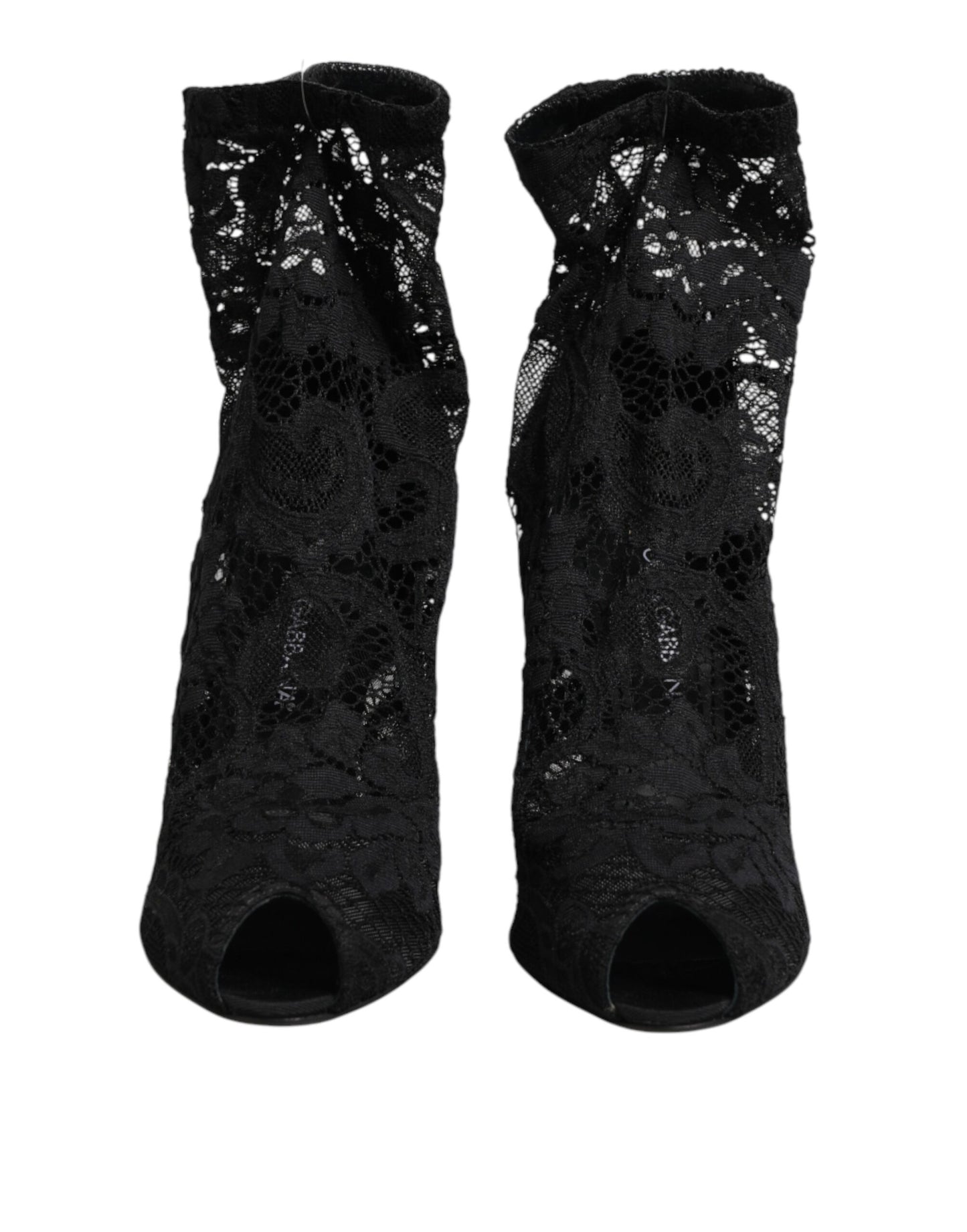 Dolce &amp; Gabbana – Schwarze Taormina-Stiefel mit Stretch-Spitze