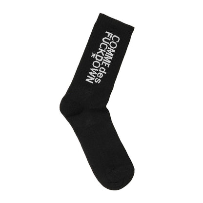 Comme Des Fuckdown Black Cotton Sock
