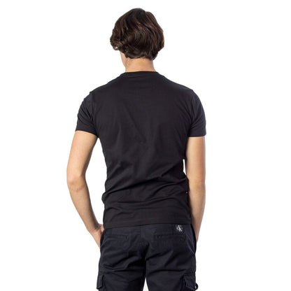 Calvin Klein Jeans – Schwarzes Baumwoll-T-Shirt