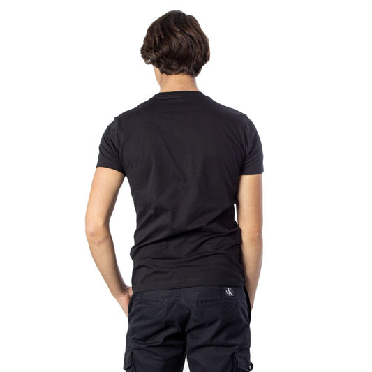 Calvin Klein Jeans – Schwarzes Baumwoll-T-Shirt