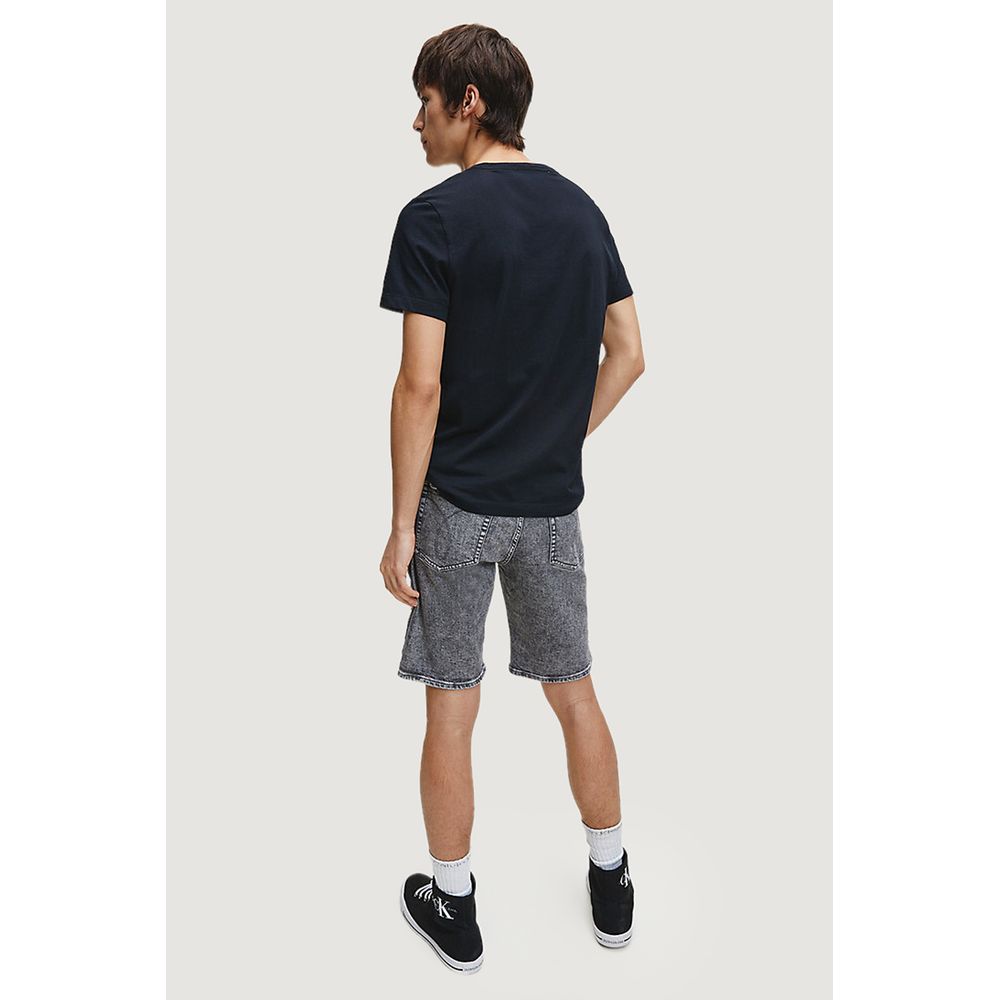 Calvin Klein Jeans – Schwarzes Baumwoll-T-Shirt