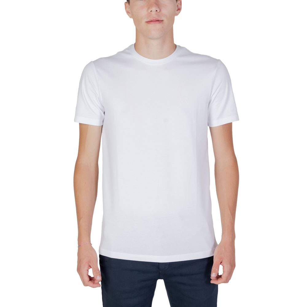 Armani Exchange – Weißes Baumwoll-T-Shirt