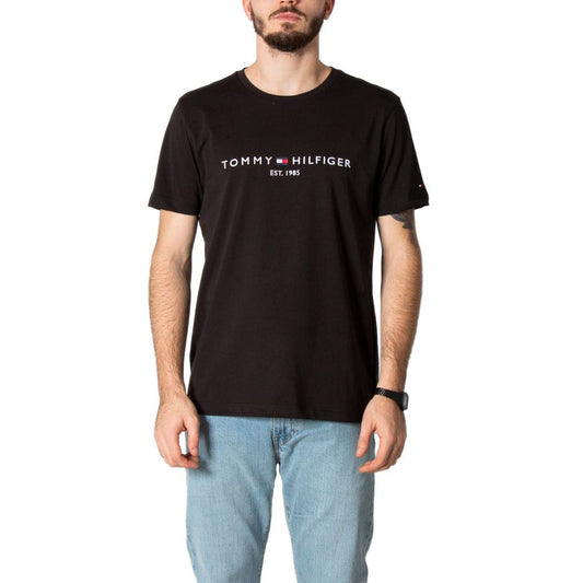 Tommy Hilfiger – Schwarzes Baumwoll-T-Shirt