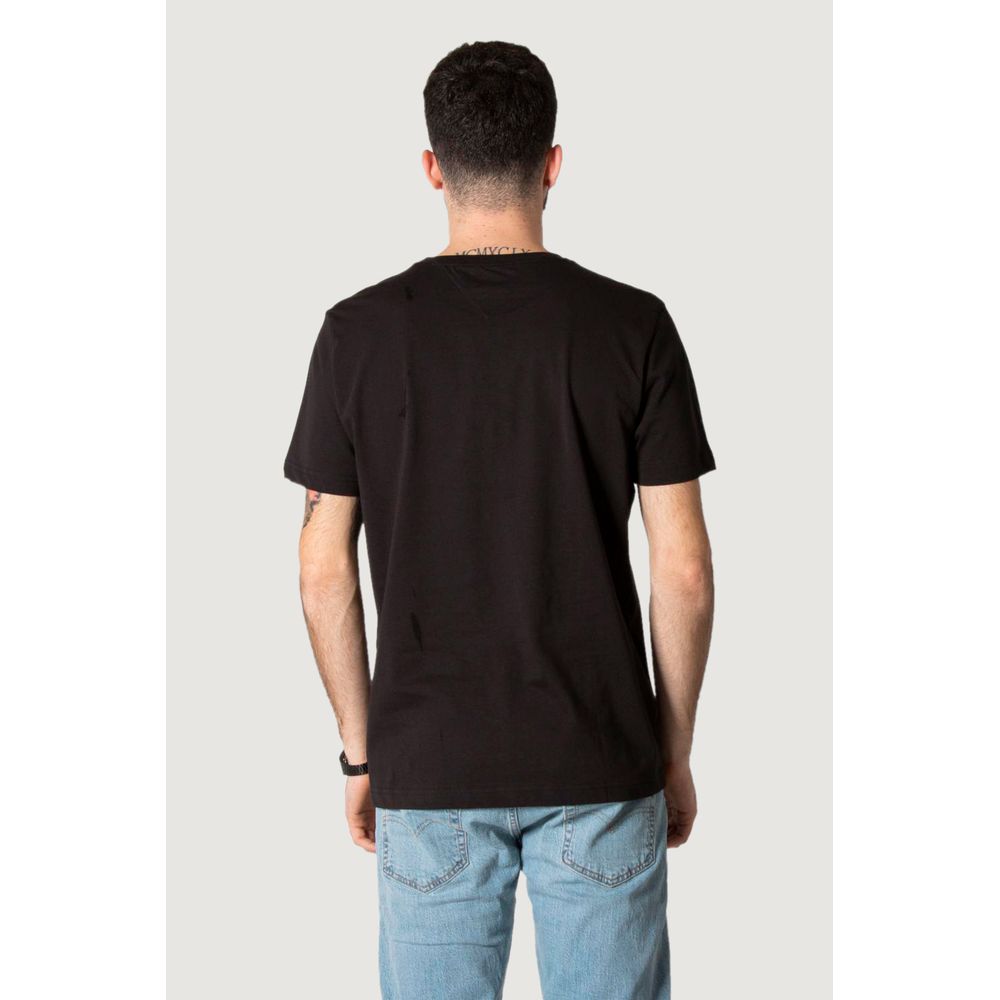 Tommy Hilfiger – Schwarzes Baumwoll-T-Shirt