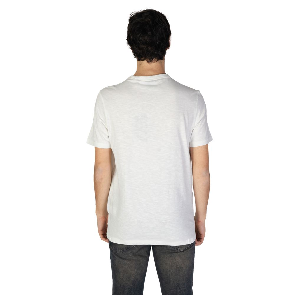 Hugo Boss – Weißes Baumwoll-T-Shirt