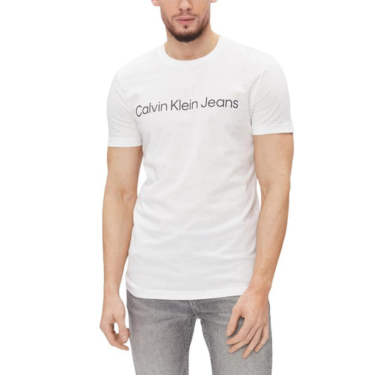 Calvin Klein Jeans – Weißes Baumwoll-T-Shirt