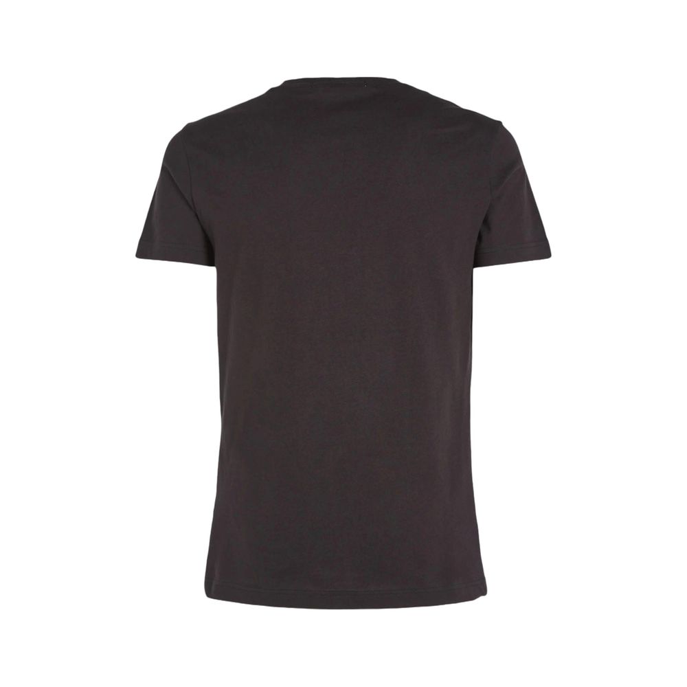 Calvin Klein Jeans – Schwarzes Baumwoll-T-Shirt