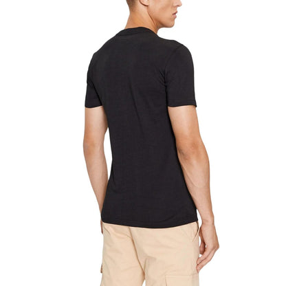 Calvin Klein Jeans – Schwarzes Baumwoll-T-Shirt