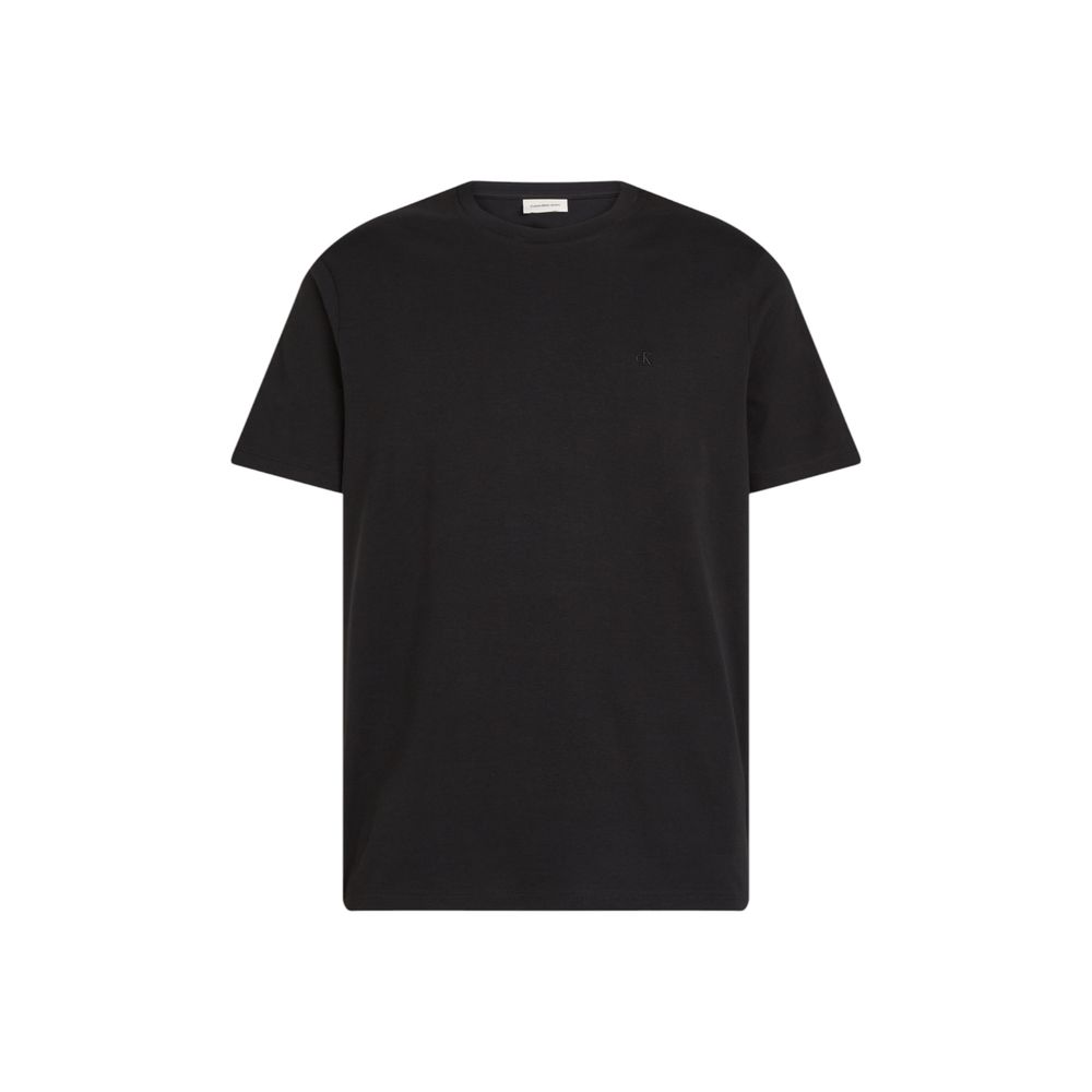 Calvin Klein Jeans – Schwarzes Baumwoll-T-Shirt