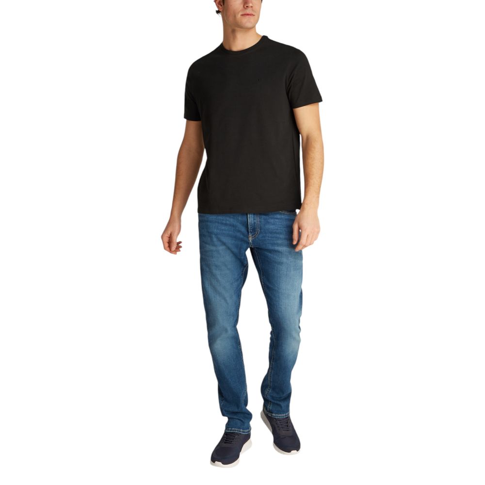 Calvin Klein Jeans – Schwarzes Baumwoll-T-Shirt