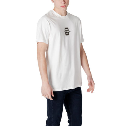 Armani Exchange – Weißes Baumwoll-T-Shirt