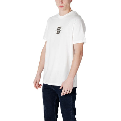Armani Exchange – Weißes Baumwoll-T-Shirt