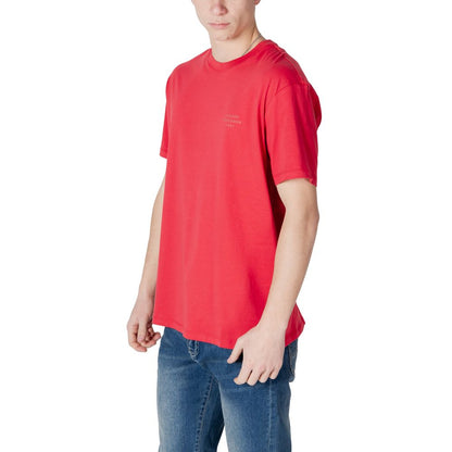Armani Exchange – Rotes Baumwoll-T-Shirt