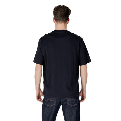 Armani Exchange – Blaues Baumwoll-T-Shirt