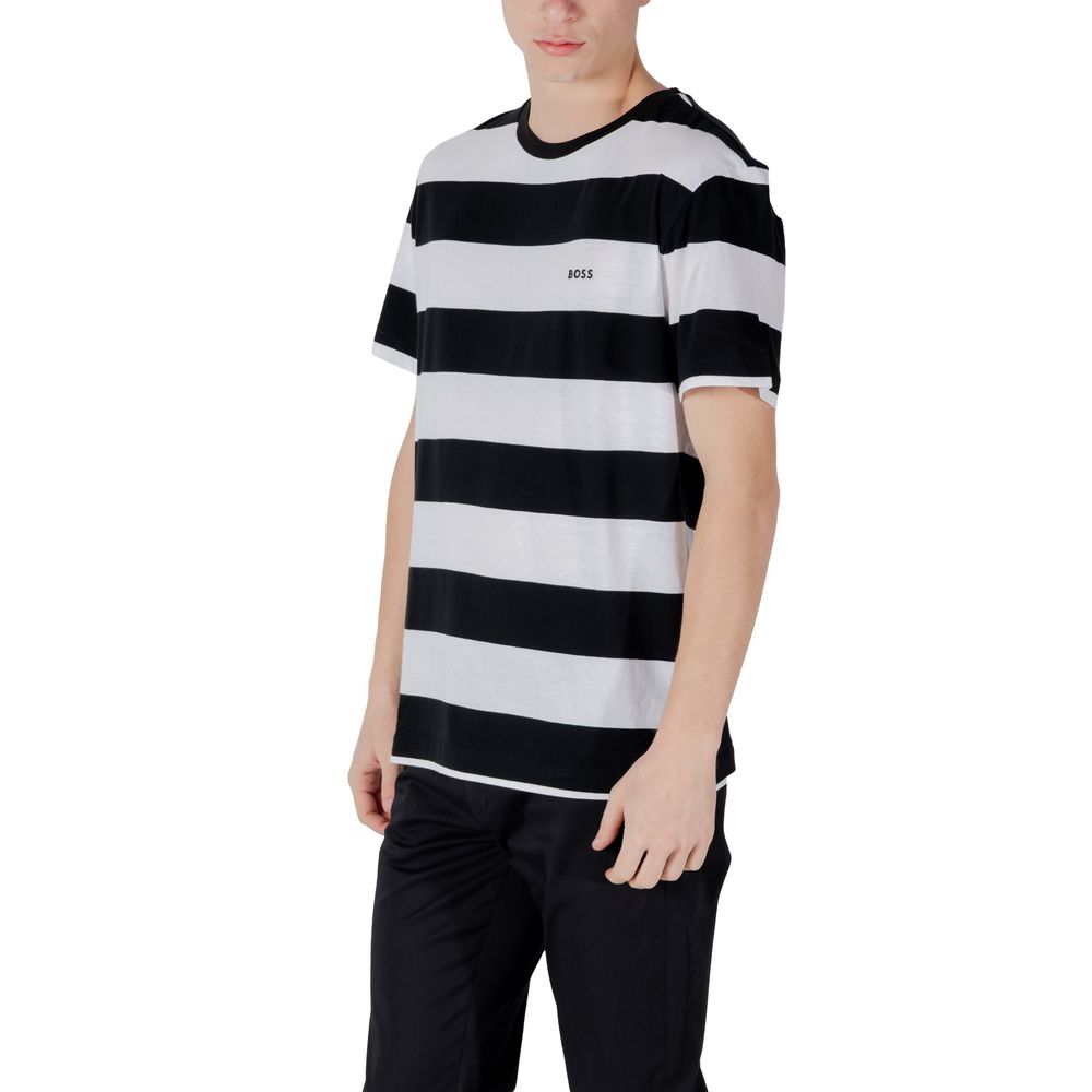 Hugo Boss – Schwarzes Baumwoll-T-Shirt