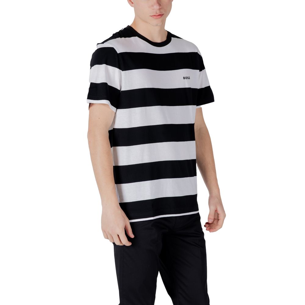 Hugo Boss – Schwarzes Baumwoll-T-Shirt