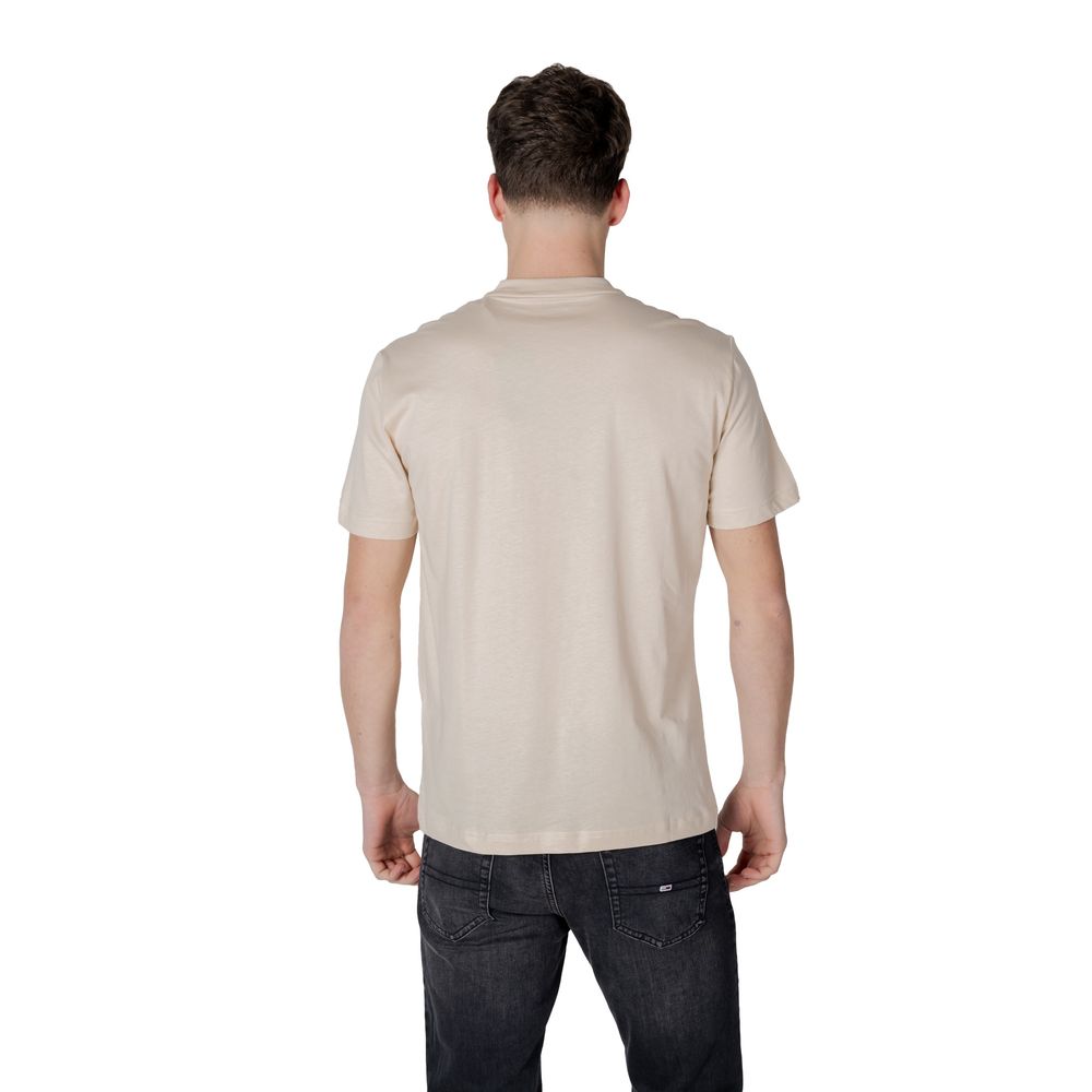 EA7 Emporio Armani Weißes Baumwoll-T-Shirt