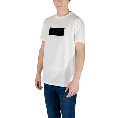 Armani Exchange – Weißes Baumwoll-T-Shirt