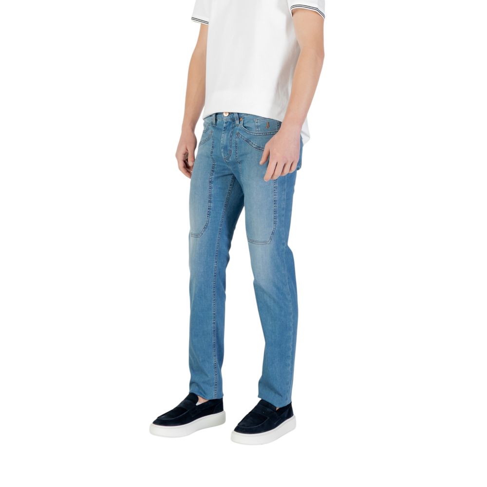 Jeckerson Hellblaue Skinny-Jeans aus Baumwolle