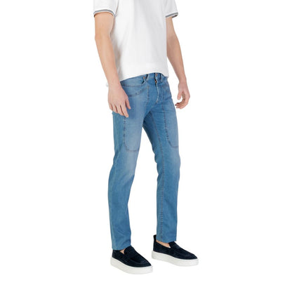 Jeckerson Hellblaue Skinny-Jeans aus Baumwolle