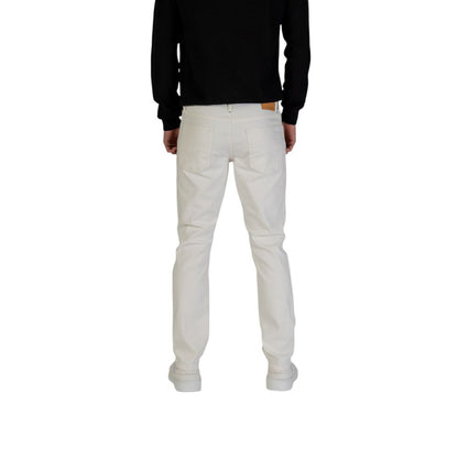 Jack Jones White Cotton Skinny Jeans