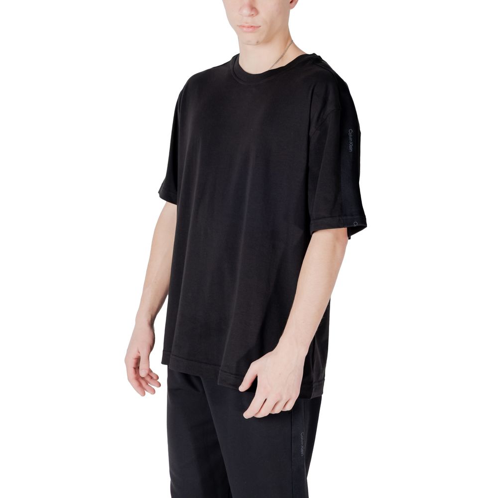 Calvin Klein Sport – Schwarzes Baumwoll-T-Shirt