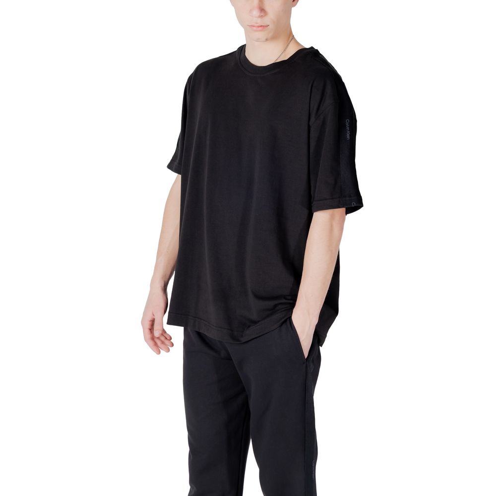 Calvin Klein Sport – Schwarzes Baumwoll-T-Shirt