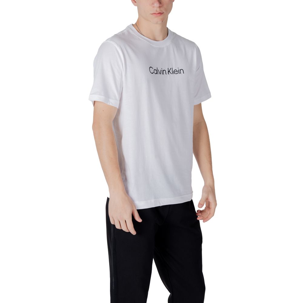 Calvin Klein Sport – Weißes Baumwoll-T-Shirt