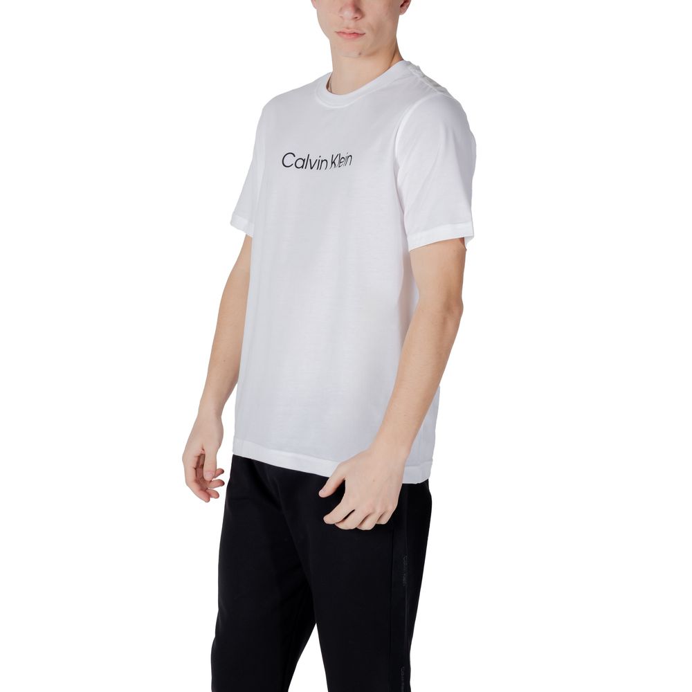 Calvin Klein Sport – Weißes Baumwoll-T-Shirt