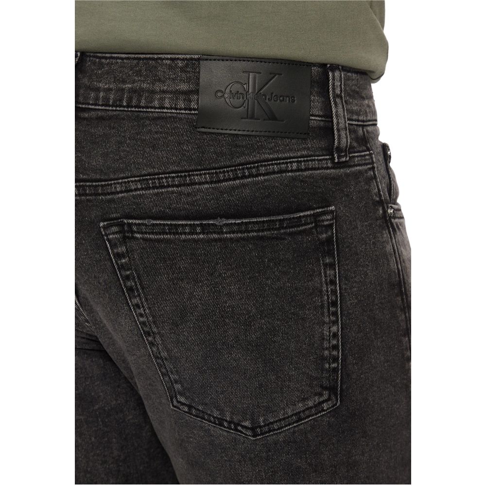 Calvin Klein Jeans – Graue Skinny-Jeans aus Baumwolle