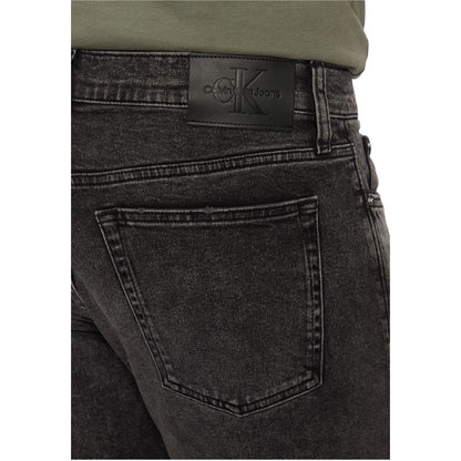 Calvin Klein Jeans – Graue Skinny-Jeans aus Baumwolle