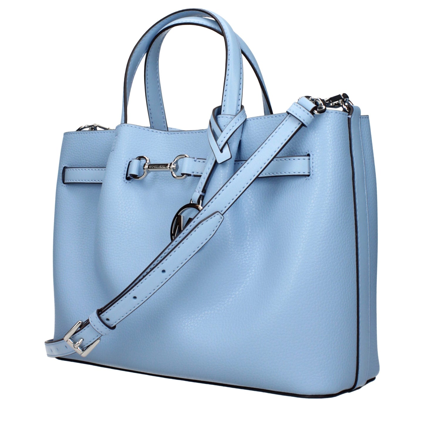 Michael Kors Hellblaue Lederhandtaschen