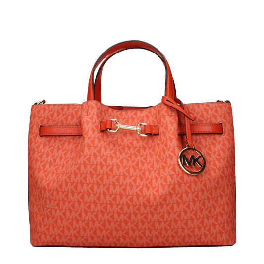 Michael Kors – Orangefarbene Stoffhandtaschen