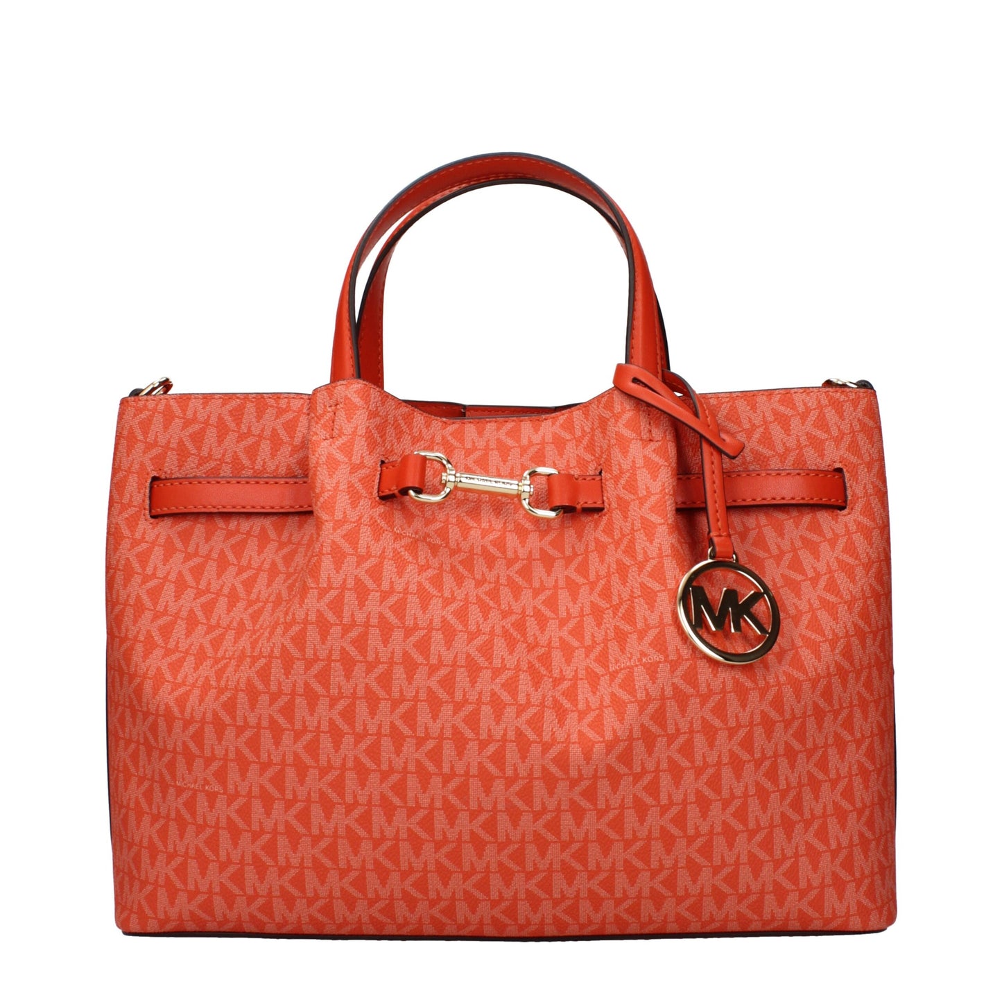 Michael Kors – Orangefarbene Stoffhandtaschen