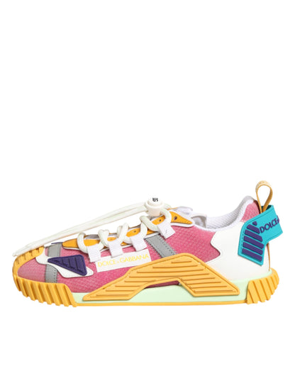 Dolce &amp; Gabbana Mehrfarbige Nylon NS1 Low Top Sneakers Schuhe