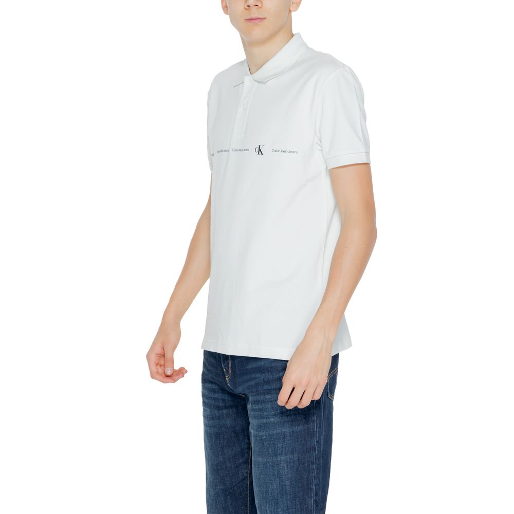 Calvin Klein Jeans – Grünes Poloshirt aus Baumwolle