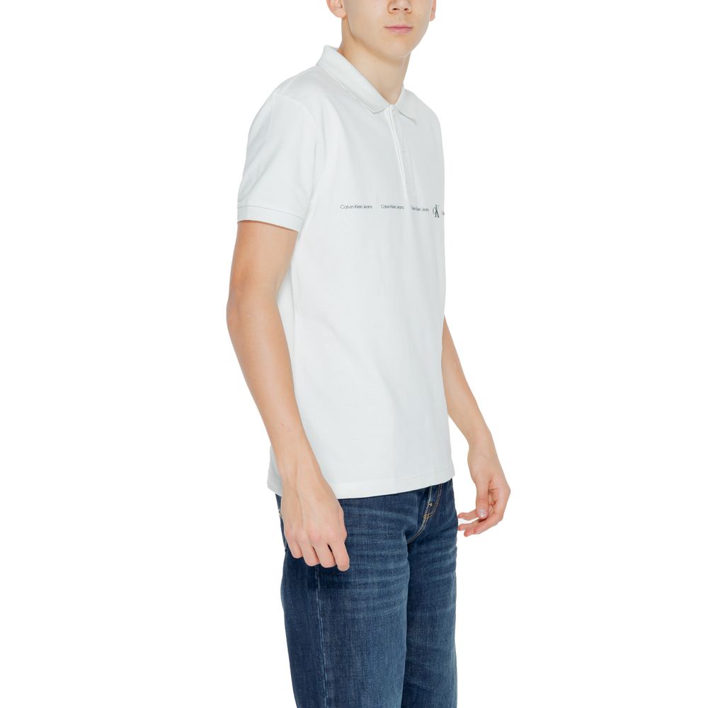 Calvin Klein Jeans – Grünes Poloshirt aus Baumwolle