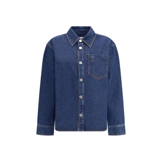 Ami Paris Ami de Coeur Baumwoll-Denim-Überhemd