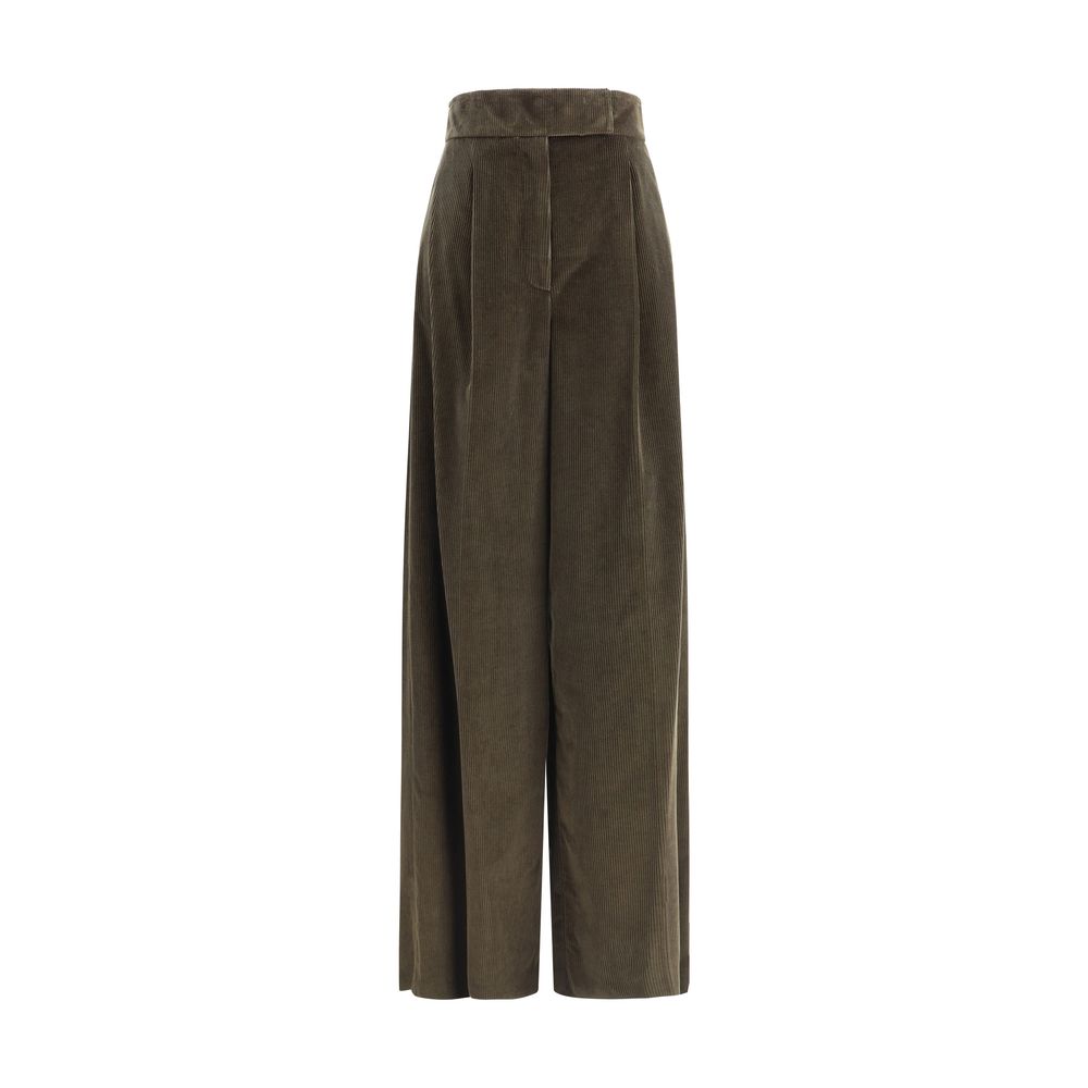 Max Mara Samthose mit weitem Bein