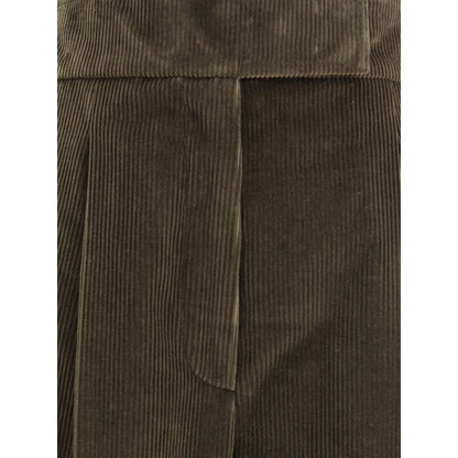 Max Mara Samthose mit weitem Bein