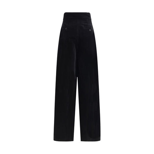 Max Mara – Samthose mit weitem Bein