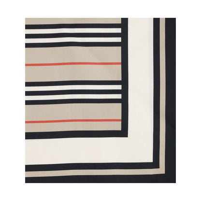 Seidenschal mit Burberry-Print und Collage