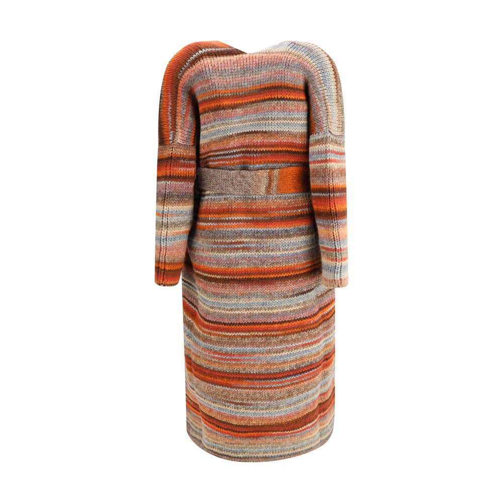 Ella Langer Pullover mit Gürtel