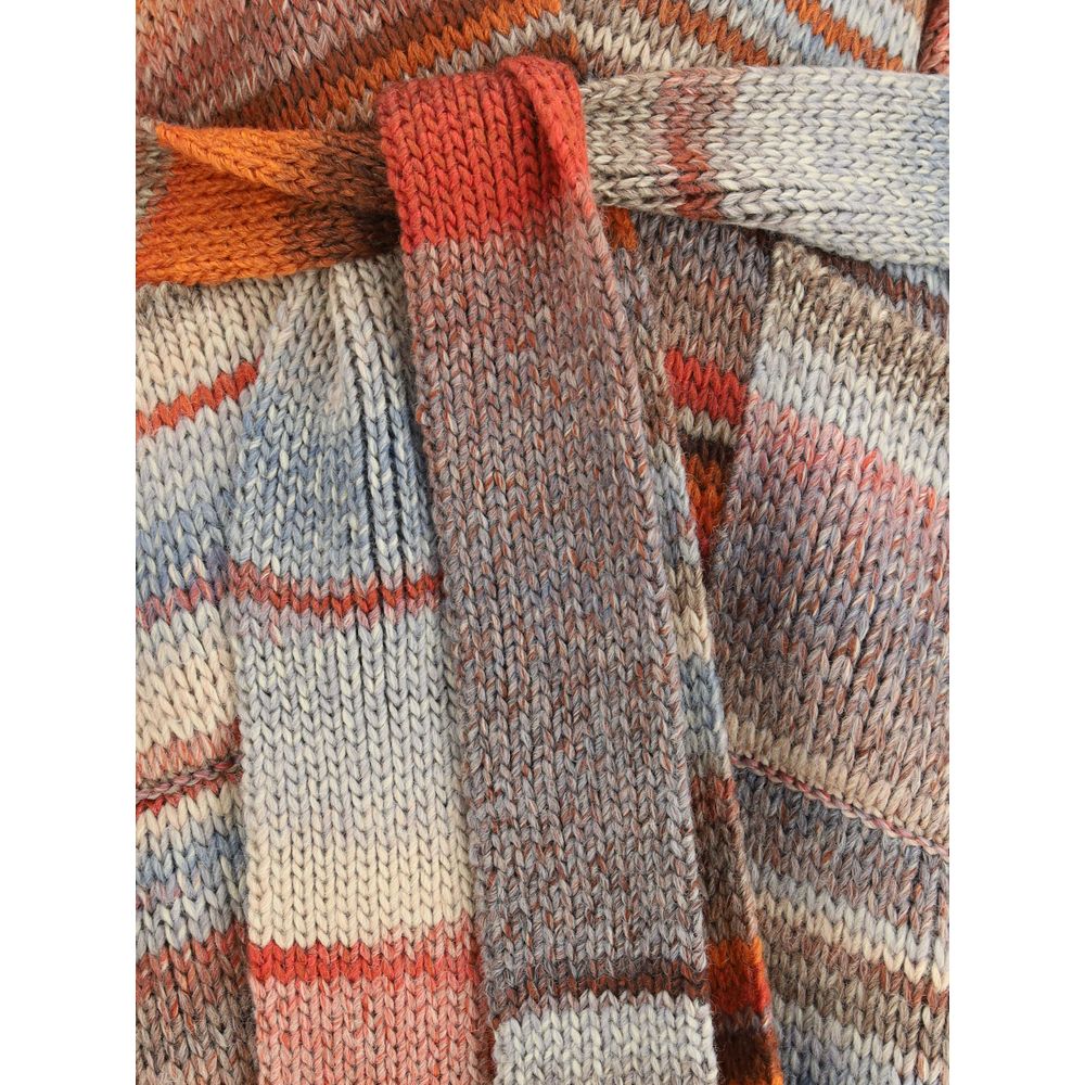 Ella Langer Pullover mit Gürtel