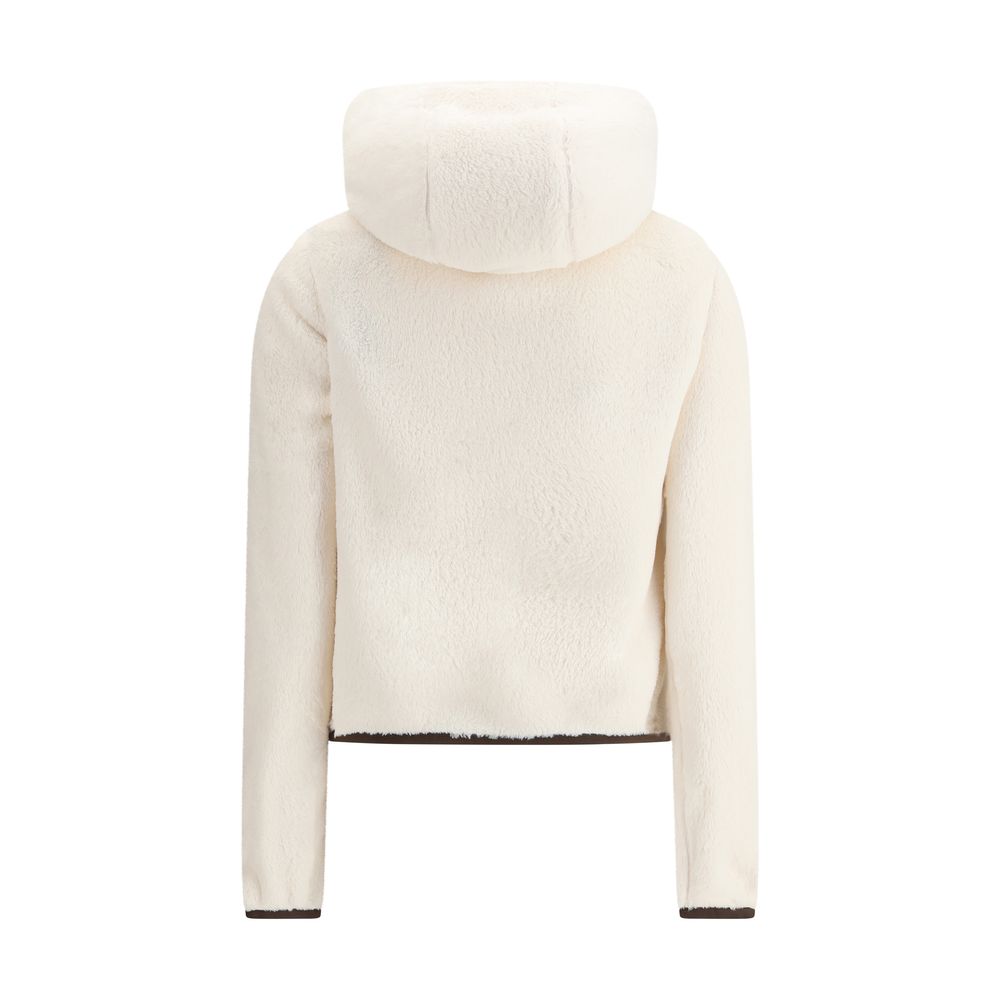 Moncler Grenoble – Wattierter Polartec®-Kapuzenpullover mit Reißverschluss