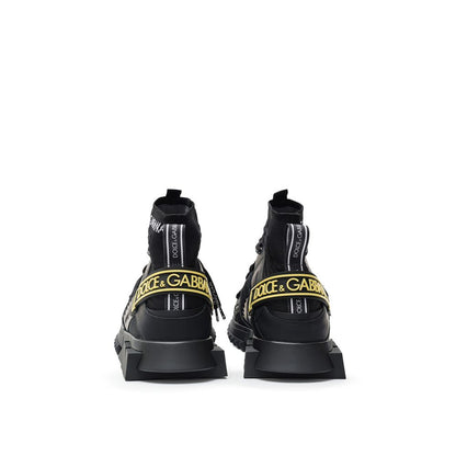 Dolce & Gabbana Black Technical High Top Sneakers